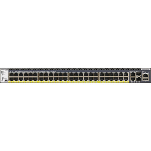Netgear M4300 Layer 3 Switch - 48 Ports - Manageable - Gigabit Ethernet 10 Gigabit Ethernet - 101001000Base-TX 10GBase-X - 3 Layer GSM4352PA-100NES