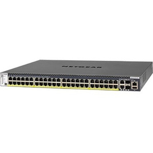 Netgear M4300 48x1G PoE+ Stackable Managed Switch with 2x10GBASE-T and 2xSFP+ (1;000W PSU) - 50 Ports - Manageable - 10 Gigabit - - 3 (Fleet Network)