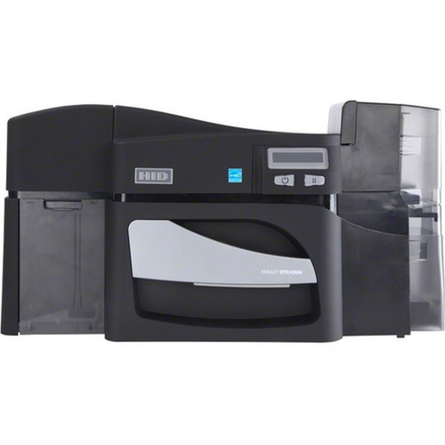 Fargo DTC4500E Double Sided Desktop Dye SublimationThermal Transfer Printer - Monochrome - Card Print - Ethernet - USB - LCD Display 55418