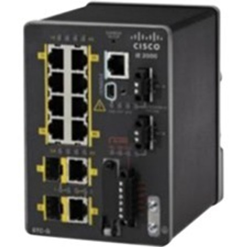 Cisco IE-2000-8TC-G-L Ethernet Switch - 8 Ports - Manageable - Gigabit Ethernet - 10/100Base-TX, 10/100/1000Base-T - Refurbished - 2 - (Fleet Network)