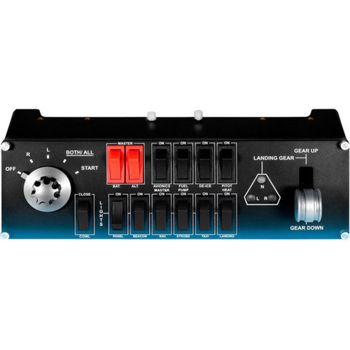 Saitek Flight Switch Panel Professional Simulation Switch Controller - Cable - USB - PC - White 945-000030