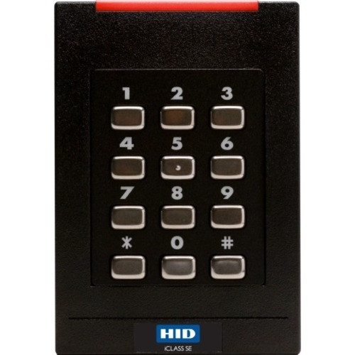 HID iCLASS SE RK40 Smart Card Reader - Contactless - Cable - 5.50" (139.70 mm) Operating Range - Wiegand - Black (Fleet Network)