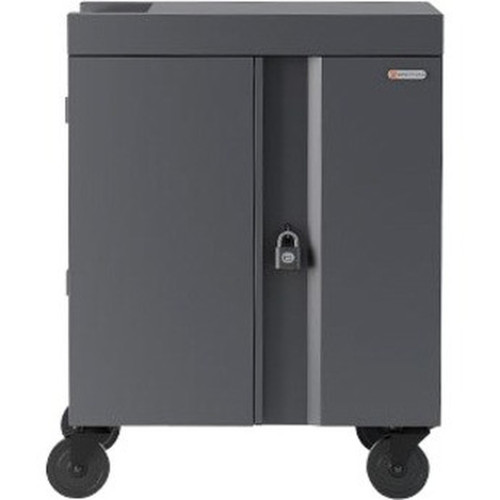Bretford CUBE Cart - 2 Shelf - Push Handle Handle - 4 Casters - Steel Polypropylene - 30 Width x 265 Depth x 375 Height - - For TVC32PAC-CH