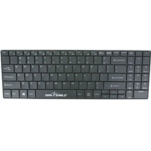 Seal Shield Cleanwip Waterproof Keyboard - Cable Connectivity - USB Interface - English (US) - QWERTY Layout - Black (Fleet Network)