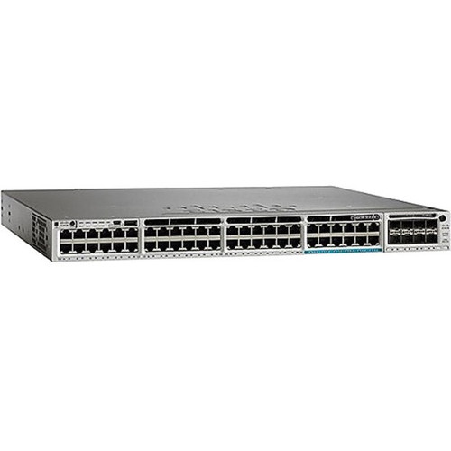 Cisco Catalyst C3850-12X48U Ethernet Switch - 48 Ports - Manageable - Fast Ethernet, Gigabit Ethernet - 10/100/1000Base-T - - 3 Layer (Fleet Network)