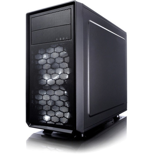 Fractal Design Focus G Computer Case with Side Window - Mid-tower - Black - 5 x Bay - 2 x 472 120 mm x Fans Installed - ATX ITX FD-CA-FOCUS-BK-W