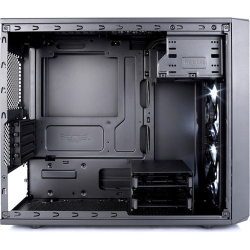 Fractal Design Focus G Computer Case with Side Window - Mid-tower - Black - 5 x Bay - 2 x 472 120 mm x Fans Installed - ATX ITX FD-CA-FOCUS-BK-W