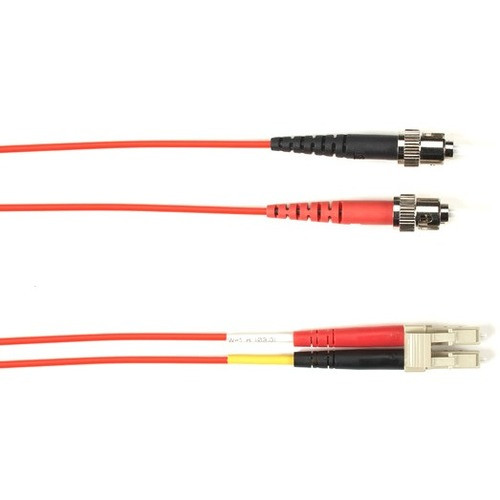 Black Box Fiber Optic Duplex Patch Network Cable - 65.6 ft Fiber Optic Network Cable for Network Device - First End: 2 x ST Network - (Fleet Network)