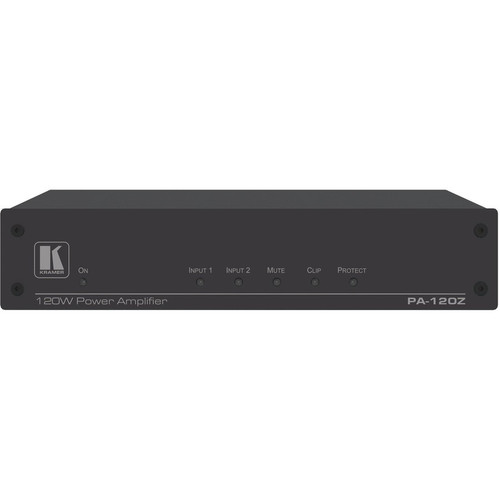 Kramer PA-120Z Amplifier - 120 W RMS - 2 Channel - 0% THD - 20 Hz to 20 kHz - Ethernet (Fleet Network)