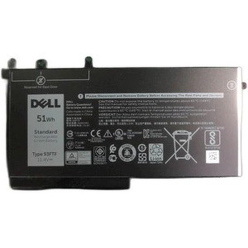 Dell 51 WHr 3-Cell Primary Lithium-Ion Battery - For Notebook - Battery Rechargeable - 1 451-BBZT
