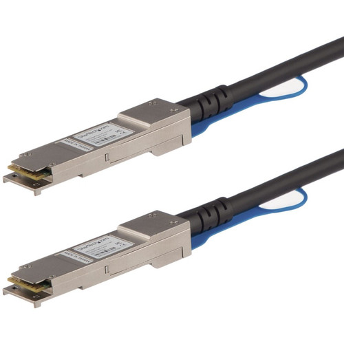 StarTech.com MSA Uncoded Compatible 1m 40G QSFP+ to QSFP+ Direct Attach Cable - 40 GbE QSFP+ Copper DAC 40 Gbps Low Power Passive - w/ (Fleet Network)