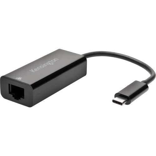 Kensington CA1100E USB-C to Ethernet Adapter - USB Type C - 128 MB/s Data Transfer Rate - 1 Port(s) - 1 - Twisted Pair - - Plug-in (Fleet Network)