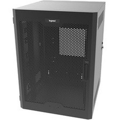 Ortronics 12RU Swing-Out Wall-Mount Cabinet Perforated Door - For LAN Switch Patch Panel - 12U Rack Height2350 59690 mm Rack - SWM12RUPD-26-26