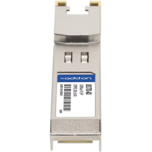 AddOn HP SFP mini-GBIC Module - For Data Networking - 1 x RJ-45 101001000Base-TX LAN - Twisted PairGigabit Ethernet - - - TAA J8177D-AO