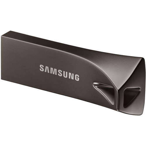 Samsung USB 3.1 Flash Drive BAR Plus 256GB Titan Gray - 256 GB - USB 3.1 - Titanium Gray - 5 Year Warranty (Fleet Network)