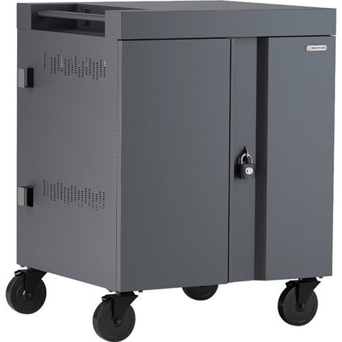Bretford CUBE Cart - 2 Shelf - 4 Casters - 5 127 mm Caster Size - Steel - 30 Width x 265 Depth x 375 Height - Orchid - For 36 TVC36PAC-ORC