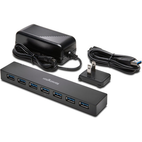 Kensington USB 30 7 Port Hub with Charging - USB - External - 7 USB Ports - 7 USB 30 Ports - PC Mac K39123AM