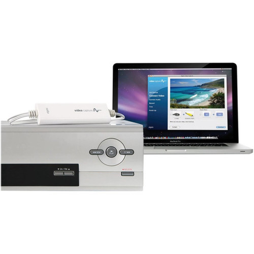 Elgato Video Capture - Functions Video Capturing - USB 20 - 640 x 480 - NTSCPALSECAM - H264 VHS Hi8 DVD - USB - PC Mac iOS 1VC104001001
