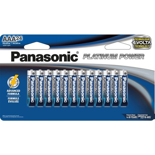 Panasonic Platinum Power Alkaline AAA 24-Pack - 1.5 V - 24 Pack (Fleet Network)