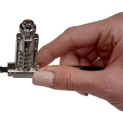 Noble TZ06T Keyed  Resettable Combination Wedge Lock - Resettable - 4-digit - Combination LockKeyed Lock - Silver - Zinc PVC Coated TZ06T