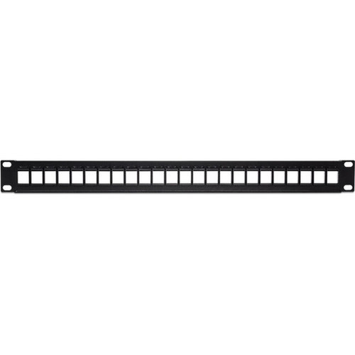 TRENDnet 24-Port Blank Keystone 1U Patch Panel 1U 19 Metal Rackmount Housing Recommended With TC-K25C6  TC-K50C6 Cat6 Keystone - TC-KP24