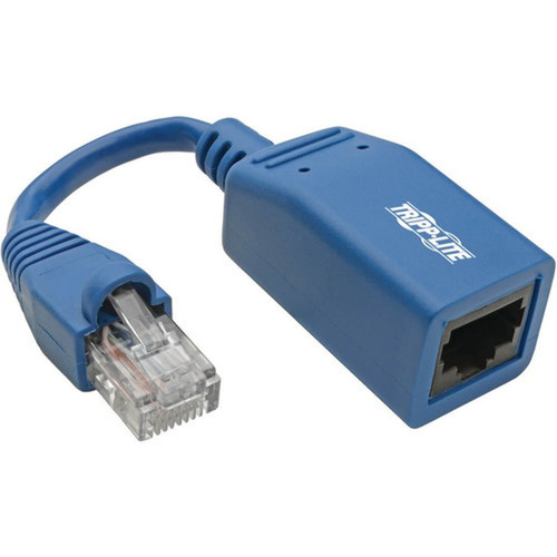 Tripp Lite Cisco Console Rollover Cable Adapter MF - RJ45 to RJ45 Blue 5 in - 5 RJ-45 Network Cable for Network Device Switch N034-05N-BL