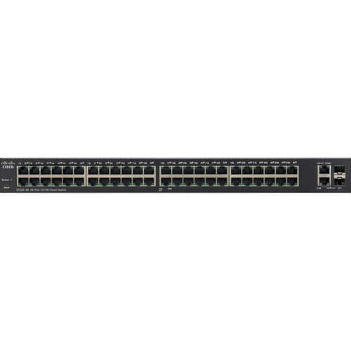 Cisco SF220-48 48-Port 10100 Smart Plus Switch - 48 Ports - Manageable - 10100Base-TX 101001000Base-T 1000Base-X - Refurbished - SF220-48-K9-NA-RF