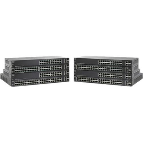 Cisco SF220-48 48-Port 10100 Smart Plus Switch - 48 Ports - Manageable - 10100Base-TX 101001000Base-T 1000Base-X - Refurbished - SF220-48-K9-NA-RF