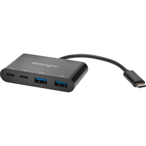 Kensington CH1000 USB-C 4-Port Hub - USB Type C - External - 4 USB Ports - 4 USB 31 Ports - PC Mac K39124WW