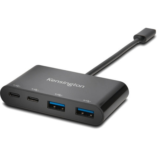 Kensington CH1000 USB-C 4-Port Hub - USB Type C - External - 4 USB Ports - 4 USB 31 Ports - PC Mac K39124WW