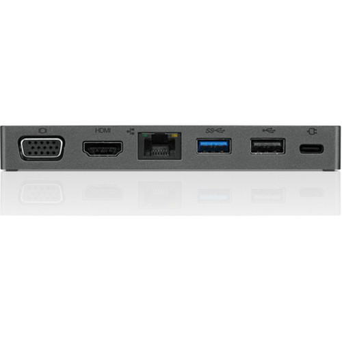 Lenovo Powered USB-C Travel Hub - for Notebook - USB Type C - 3 x USB Ports - 1 x USB 20 - USB Type-C - Network RJ-45 - HDMI - VGA 4X90S92381