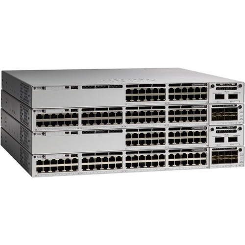 Cisco Catalyst 9300 48-port PoE+, Network Essentials - 48 Ports - Manageable - Gigabit Ethernet - 10/100/1000Base-T - Refurbished - 2 (Fleet Network)
