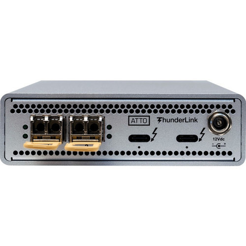 ATTO ThunderLink TLNS-3252-D00 ThunderboltEthernet Host Bus Adapter - Thunderbolt 3 - 40 Gbits - 2 x Total Expansion Slots - SFP28 TLNS-3252-D00