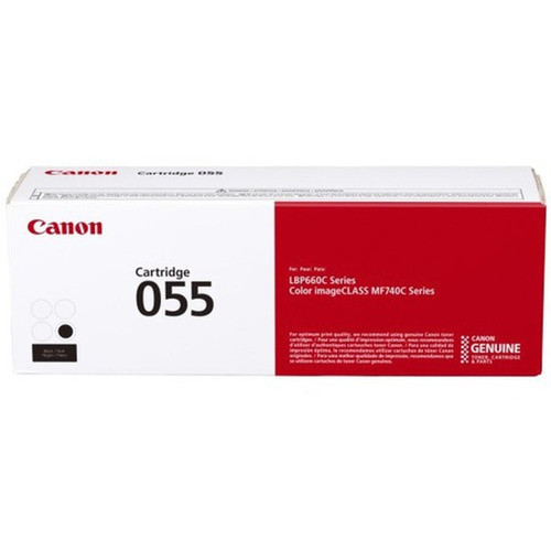 Canon 055 Original Laser Toner Cartridge - Black - 1 Pack - 2300 Pages 3016C001