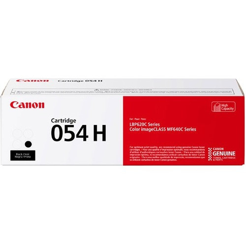 Canon 054H Original High Yield Laser Toner Cartridge - Black - 1 Pack - 3100 Pages (Fleet Network)