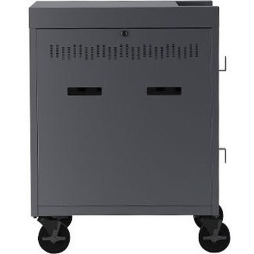 Bretford Pre-wired CUBE Cart - 2 Shelf - 5 127 mm Caster Size - Steel - 30 Width x 265 Depth x 375 Height - Arctic White - For TVC36USBC-AW