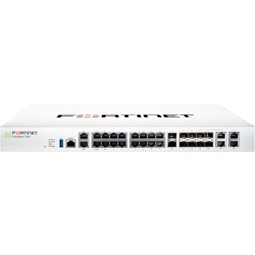 Fortinet FortiGate 100F Network Security/Firewall Appliance - 22 Port - 10GBase-X, 1000Base-T, 1000Base-X - 10 Gigabit Ethernet - 21 x (Fleet Network)