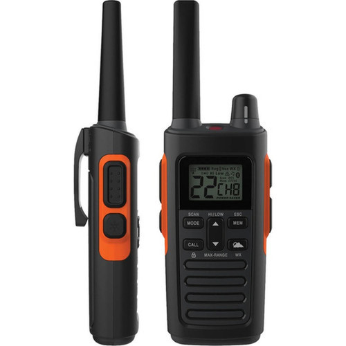 Cobra RX680 Rugged Waterproof Walkie Talkies Pair - 60 Radio Channels - Upto 200640 ft 61155072 mm - NOAA Weather Radio Built-in - RX680