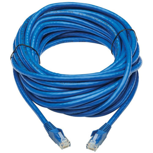 Tripp Lite Cat6 Snagless UTP Network Patch Cable RJ45 MM Blue 30 ft - 30 ft Category 6 Network Cable for Printer Router Modem N201P-030-BL