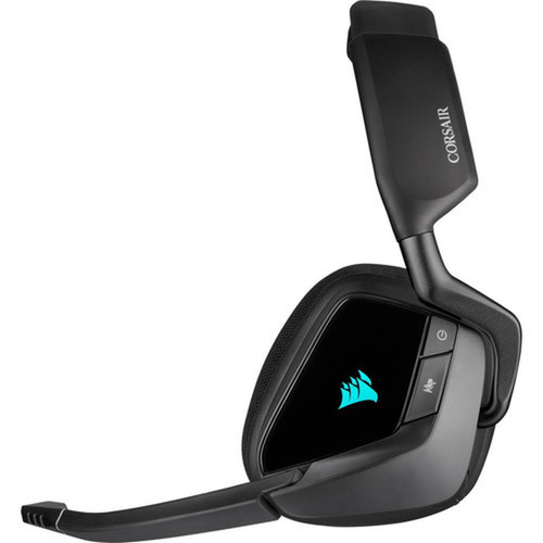 Corsair VOID RGB ELITE Wireless Premium Gaming Headset with 71 Surround Sound - Carbon - Stereo - Wireless - 40 ft - 32 Ohm - 20 Hz - CA-9011201-NA