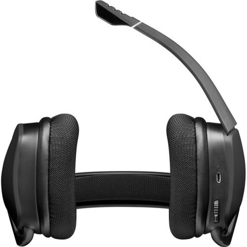 Corsair VOID RGB ELITE Wireless Premium Gaming Headset with 71 Surround Sound - Carbon - Stereo - Wireless - 40 ft - 32 Ohm - 20 Hz - CA-9011201-NA