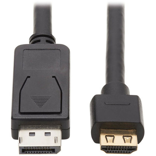 Tripp Lite P582-010-4K6AE DisplayPort to HDMI 4K Cable - MM 10 ft Black - 10 ft DisplayPortHDMI AV Cable for AudioVideo Device P582-010-4K6AE