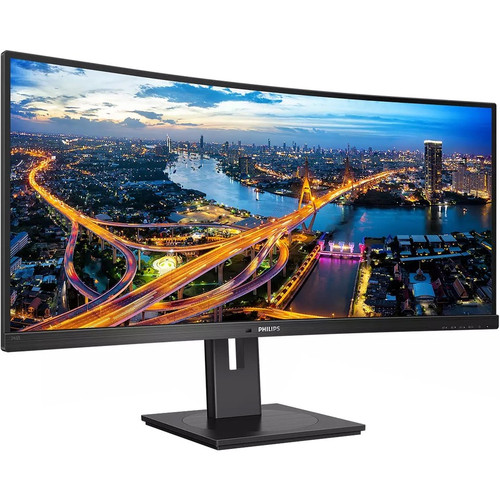 Philips Ultrawide 346B1C 34" WQHD Curved Screen LCD Monitor - 21:9 - Textured Black - 34" (863.60 mm) Class - Vertical Alignment (VA) (Fleet Network)