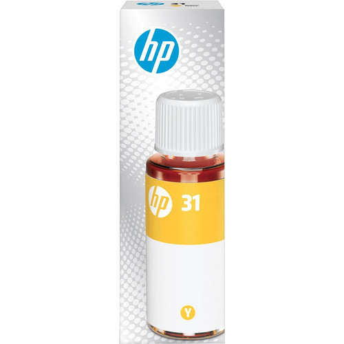 HP 31 70-ml Yellow Original Ink Bottle, 1VU28AN - Inkjet - Yellow - 8000 Pages - 70 mL Cyan - High Yield - 1 Bottle (Fleet Network)