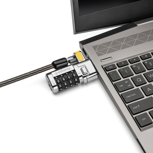 Kensington ClickSafe Combination Laptop Lock for Nano Security Slot Master Coded Version - Resettable - 4-digit - Combination Lock - K68104WW