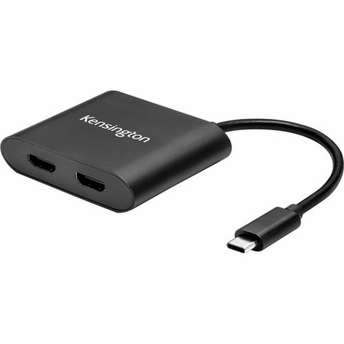 Kensington USB-C to Dual HDMI 14 Video Adapter - 1 Pack - 1 x Type C USB Male - 2 x HDMI HDMI 14 Digital AudioVideo Female - 3840 x K38286WW