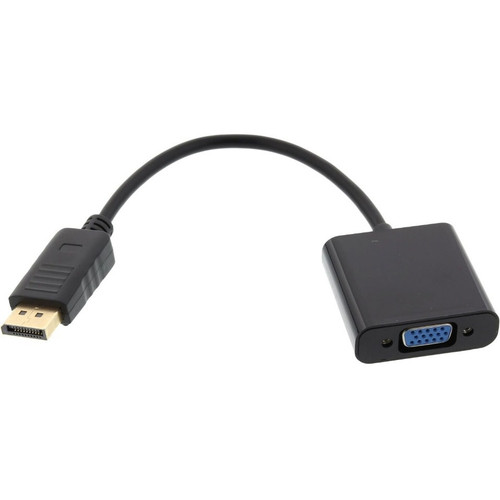 Axiom DisplayPort Male to VGA Female Adapter (Black) - DPMVGAF-AX - DisplayPort/VGA Video Cable for Video Device, Monitor, Projector, (Fleet Network)