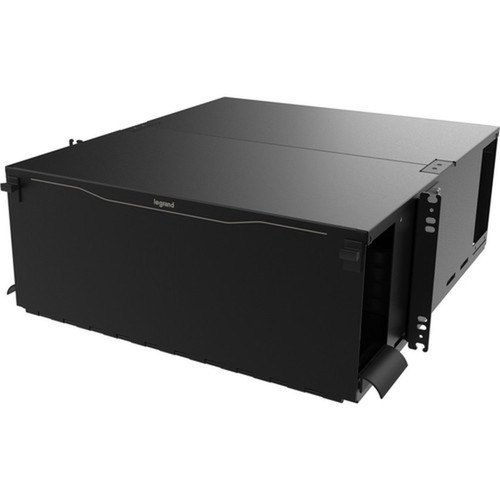 Ortronics Enclosure Q-Series Rackmount 4U - For Fiber Optic Cable Manager Patch Panel Networking Cassette - 4U Rack Height - - - EQ04U-CVC