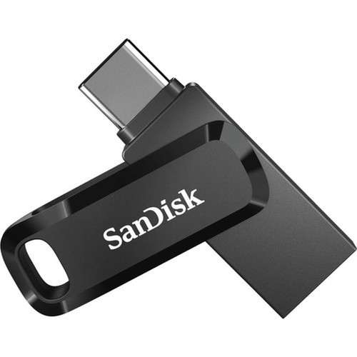 SanDisk Ultra Dual Drive Go USB Type-C - 128 GB - USB 31 Type C USB Type A - 150 MBs Read Speed - Black SDDDC3-128G-G46