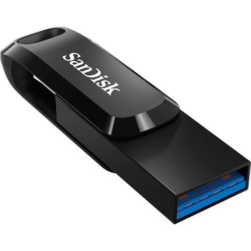 SanDisk Ultra Dual Drive Go USB Type-C - 256 GB - USB 31 Type C USB Type A - 150 MBs Read Speed - Black SDDDC3-256G-G46